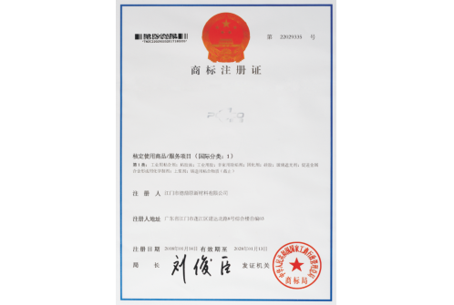 商标注册证书